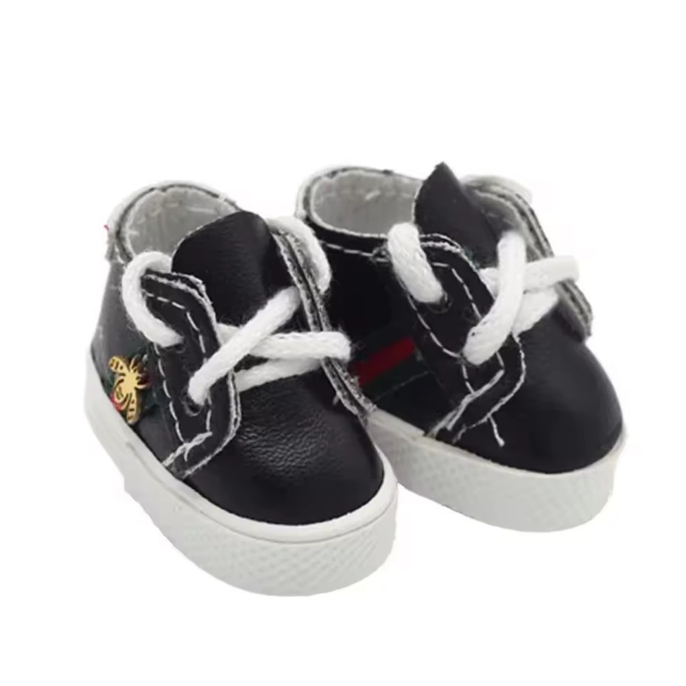 Gucci Bee Black Shoes - Miniature Shoes for Labubu
